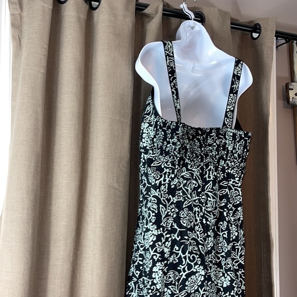 NWOT. KSL. Division of Karin Stevens. Black dress with teal designs. 14W. - Picture 14 of 14